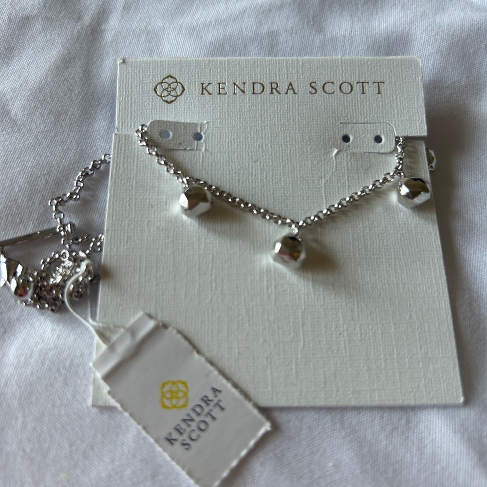 Kendra Scott Silver Charm Necklace